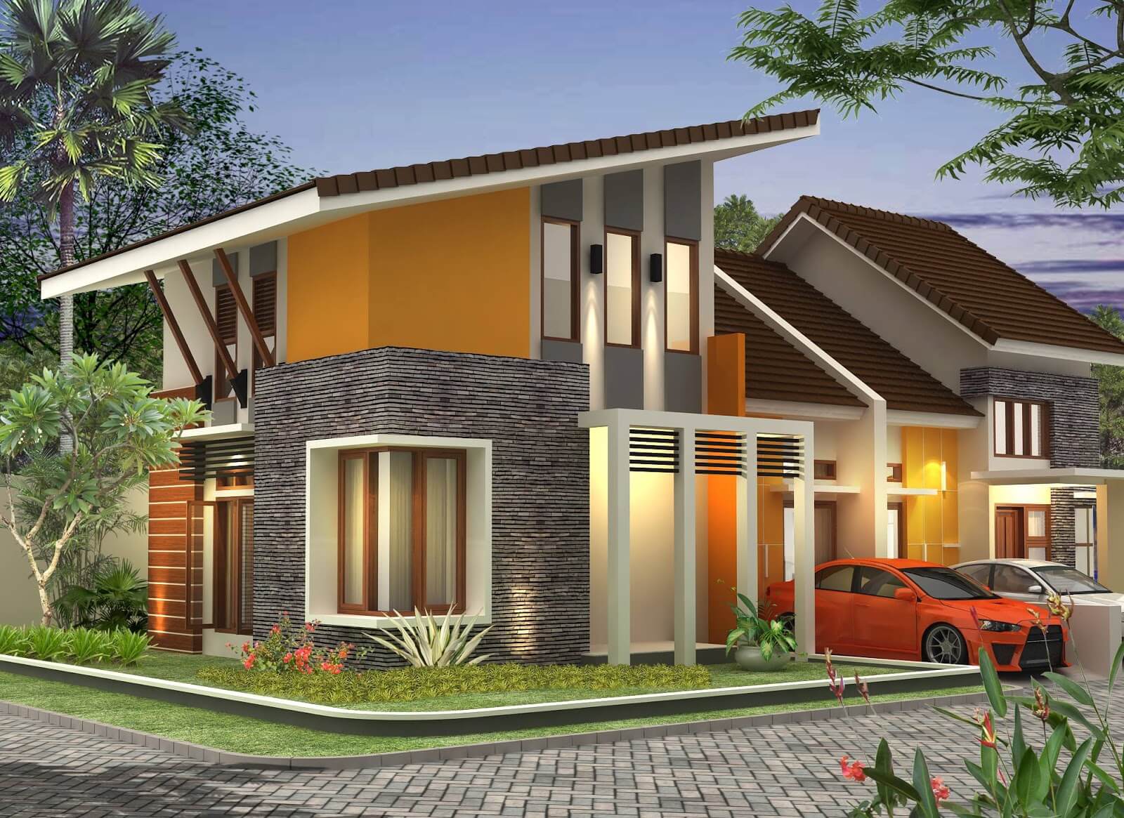 57 Desain Rumah Minimalis 2 Lantai Modern dan Sederhana Terbaru